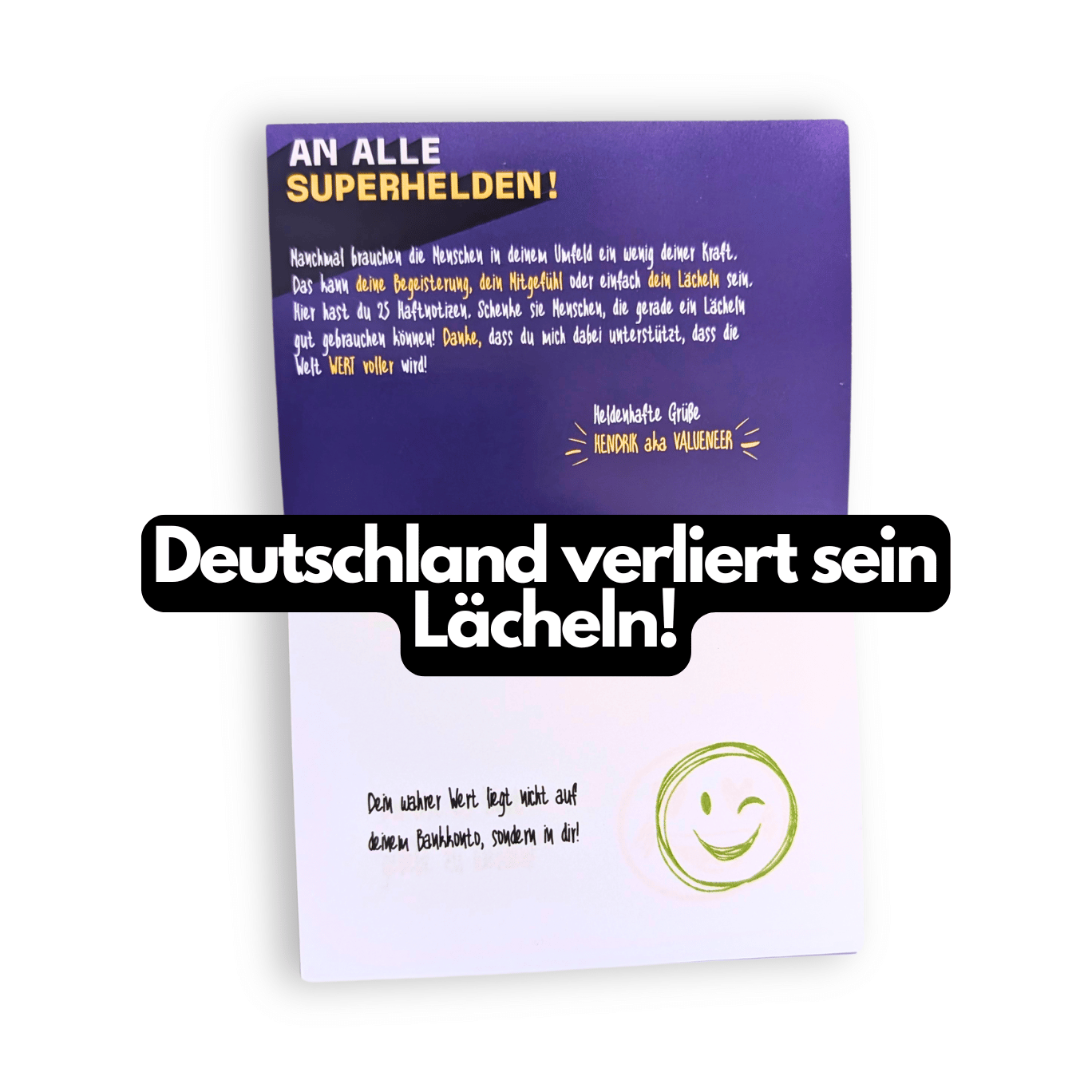 25x Lächeln schenken! - Valueneers Wertespiele