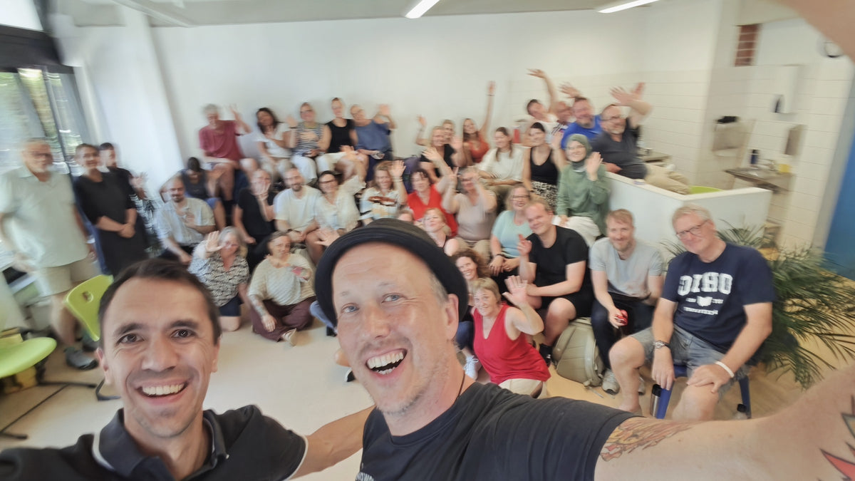 Gruppenselfie nach einem Werte-Workshop